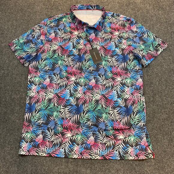 Obla Other - NEW with tags OBLA mens Hawaiian Performance golf polo shirt Mens Large UPF 50+